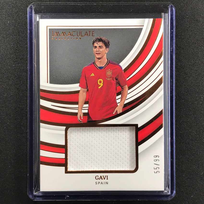 2022-23 Immaculate Gavi Remarkable Memorabilia Jersey Relic Bronze 55/99