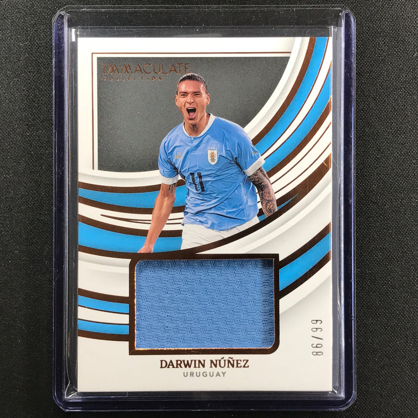 2022-23 Immaculate Darwin Nunez Remarkable Memorabilia Jersey Bronze 86/99
