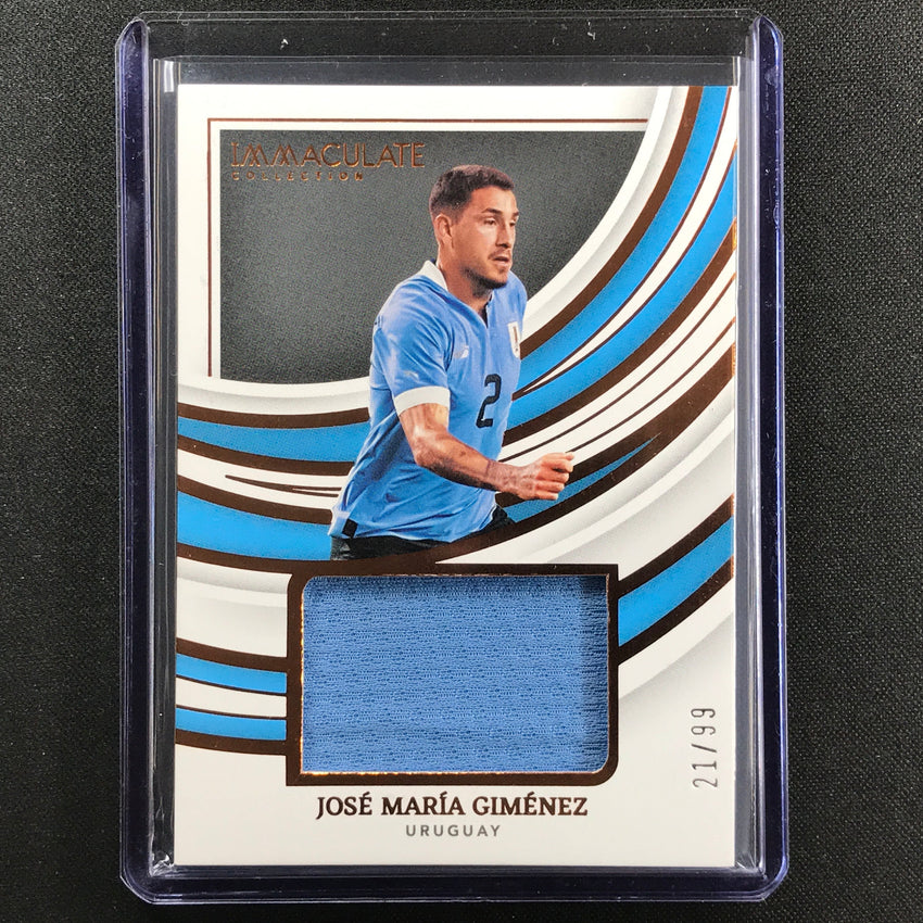 2022-23 Immaculate Jose Maria Gimenez Remarkable Memorabilia Jersey Bronze 21/99
