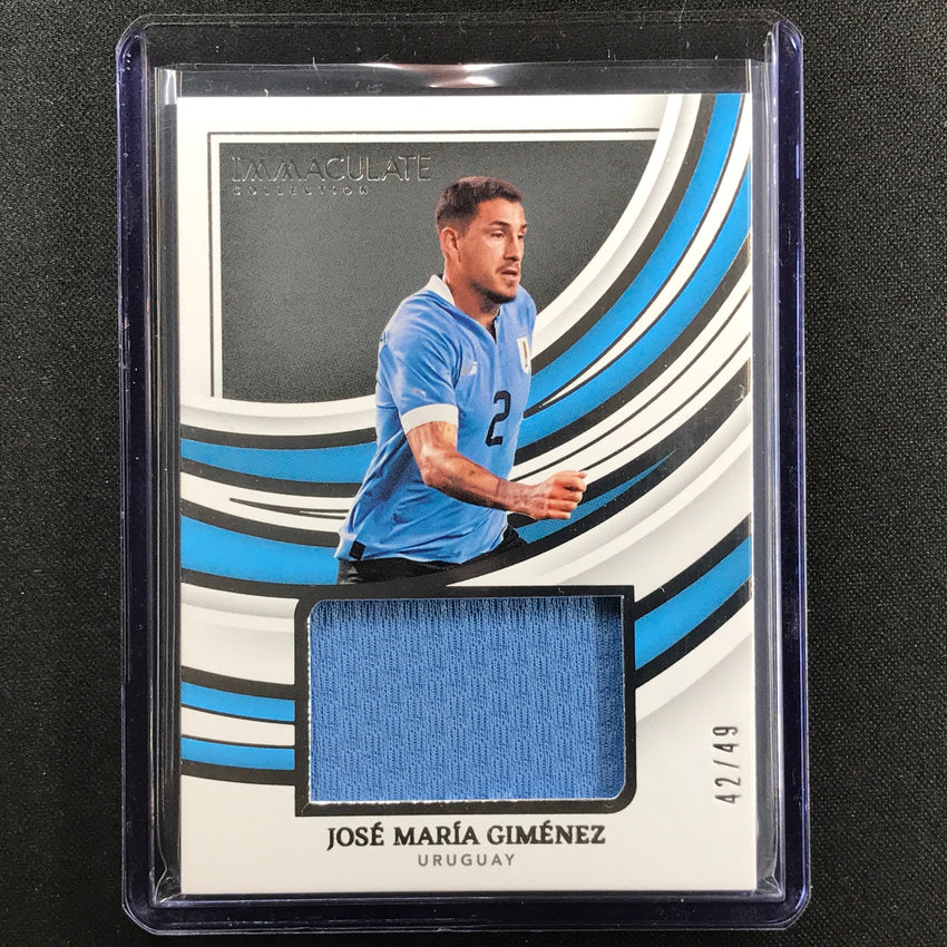 2022-23 Immaculate Jose Maria Gimenez Remarkable Memorabilia Jersey Silver 42/49