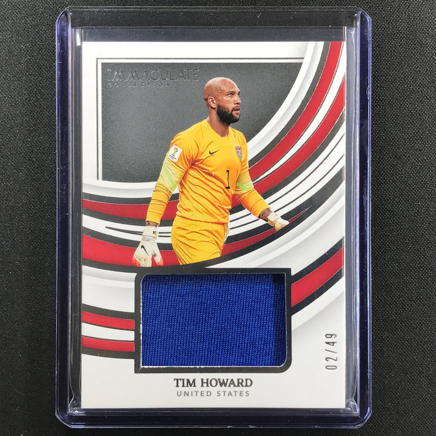2022-23 Immaculate Tim Howard Remarkable Memorabilia Jersey Relic Silver 2/49