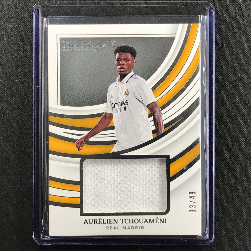 2022-23 Immaculate Aurelien Tchouameni Remarkable Memorabilia Jersey 33/49