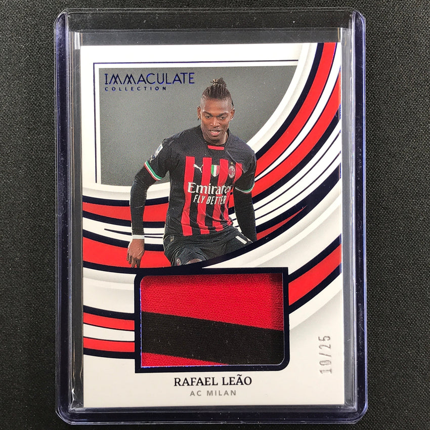 2022-23 Immaculate Rafael Leao Remarkable Memorabilia Jersey Sapphire 10/25