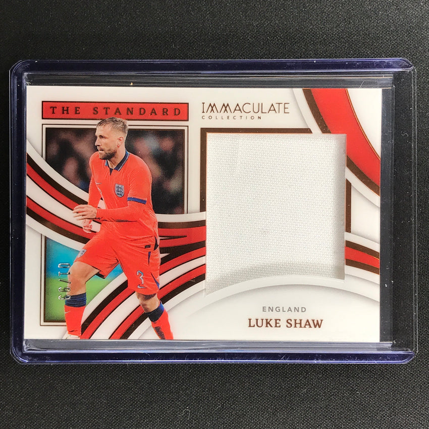 2022-23 Immaculate Luke Shaw The Standard Jersey Relic Bronze 1/99