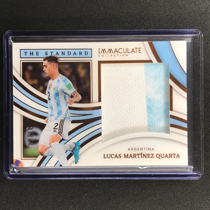 2022-23 Immaculate Lucas Martinez Quarta The Standard Jersey Relic Bronze 37/49
