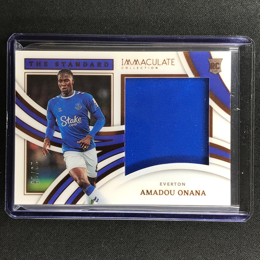 2022-23 Immaculate Amadou Onana The Standard Rookie Jersey Relic Bronze 23/25