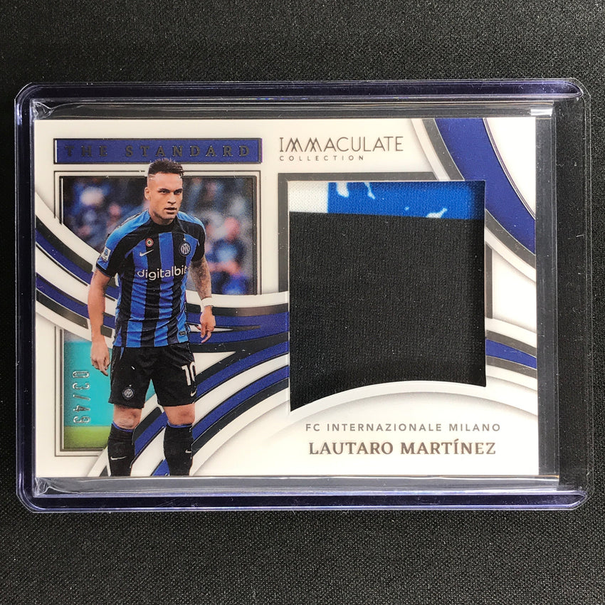 2022-23 Immaculate Lautaro Martinez The Standard Jersey Relic Patch Silver 3/49
