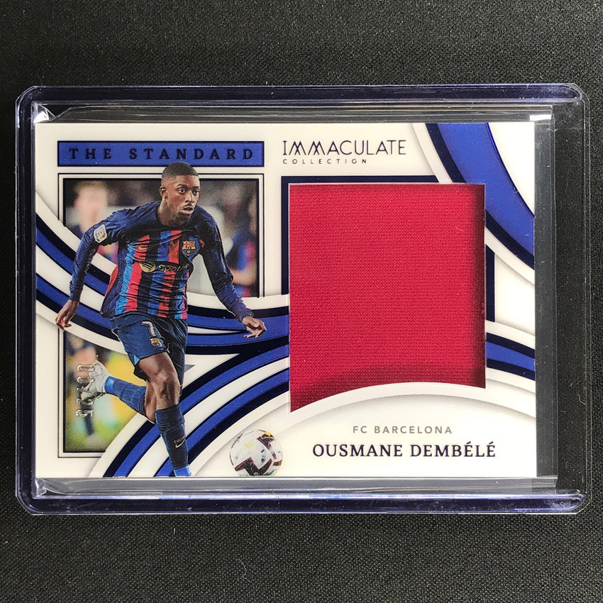 2022-23 Immaculate Ousmane Dembele The Standard Jersey Relic Sapphire 6/25