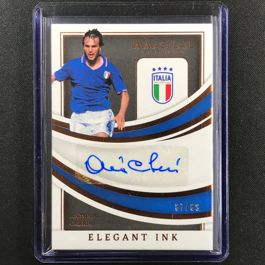 2022-23 Immaculate Antonio Cabrini Elegant Ink Auto Bronze 87/89