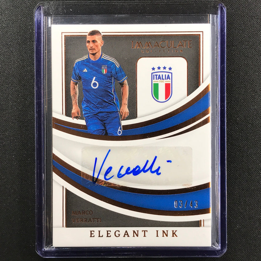 2022-23 Immaculate Marco Verratti Elegant Ink Auto Bronze 3/43