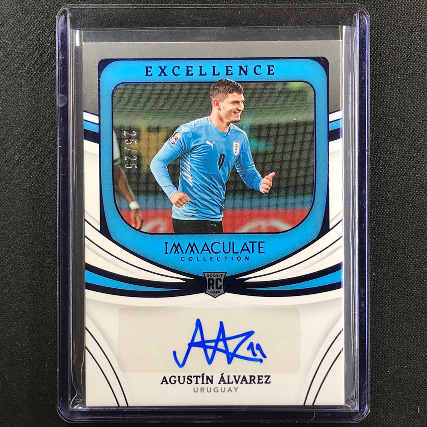 2022-23 Immaculate Agustin Alvarez Excellence Rookie Auto Sapphire 25/25