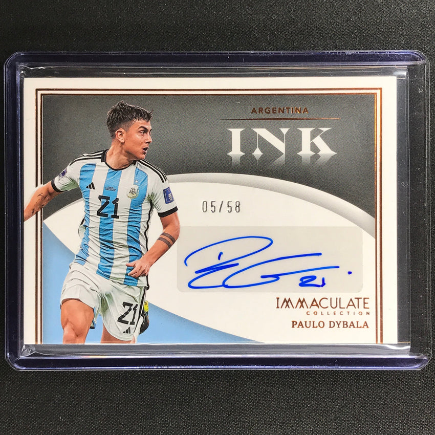 2022-23 Immaculate Paulo Dybala Ink Signatures Auto Bronze 5/58