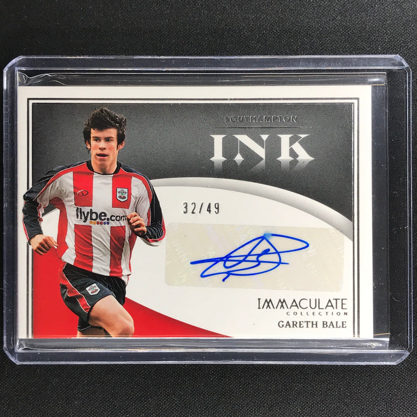 2022-23 Immaculate Gareth Bale Ink Signatures Auto Silver 32/49