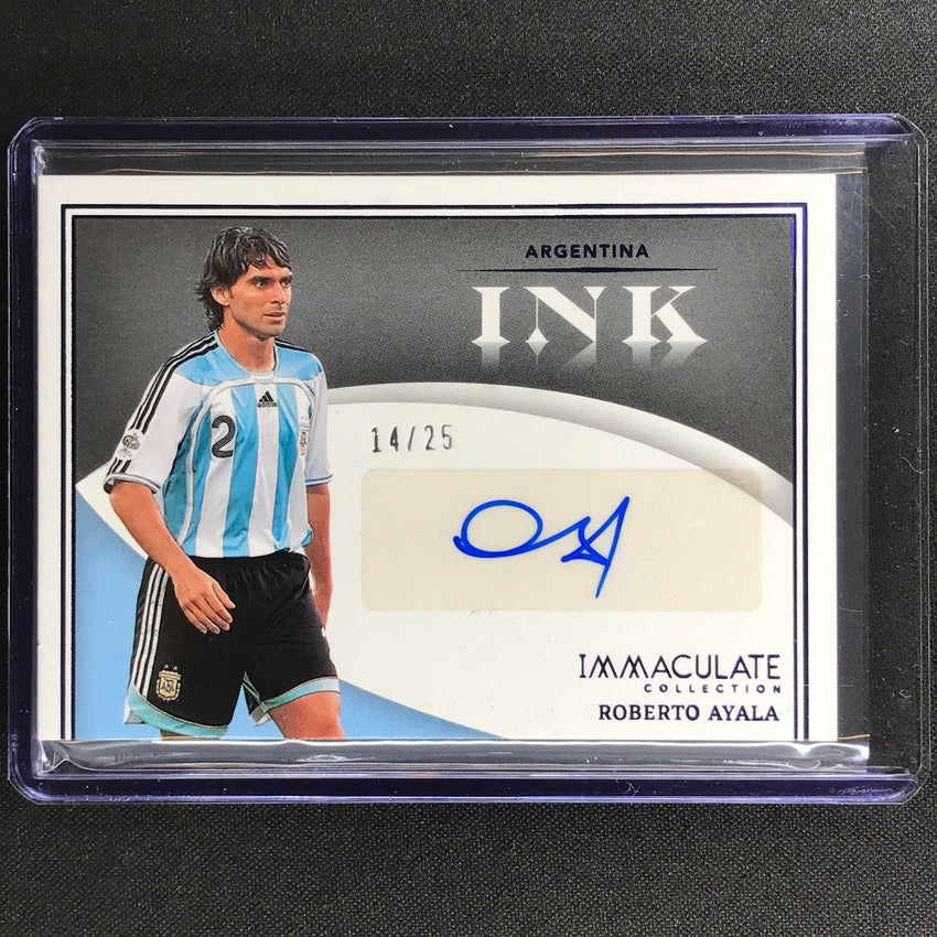 2022-23 Immaculate Roberto Ayala Ink Signatures Auto Sapphire 14/25