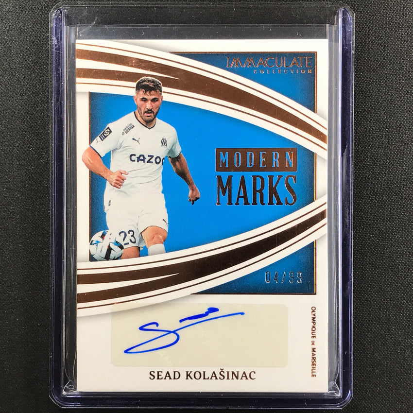 2022-23 Immaculate Sead Kolasinac Modern Marks Auto Bronze 4/99