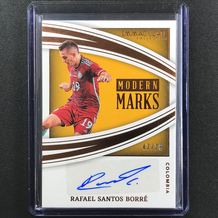 2022-23 Immaculate Rafael Santos Borre Modern Marks Auto Bronze 47/78