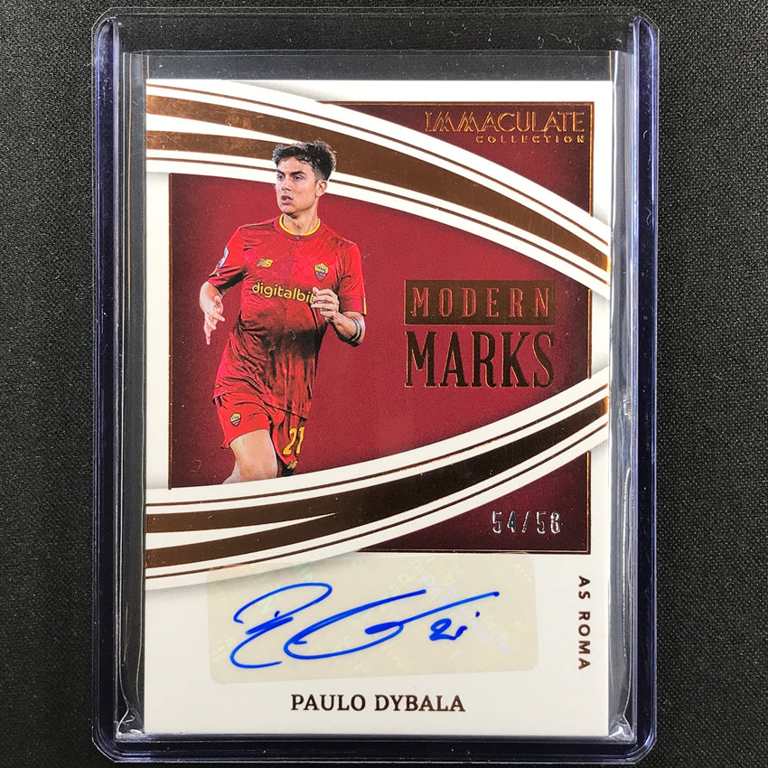 2022-23 Immaculate Paulo Dybala Modern Marks Auto Bronze 54/58
