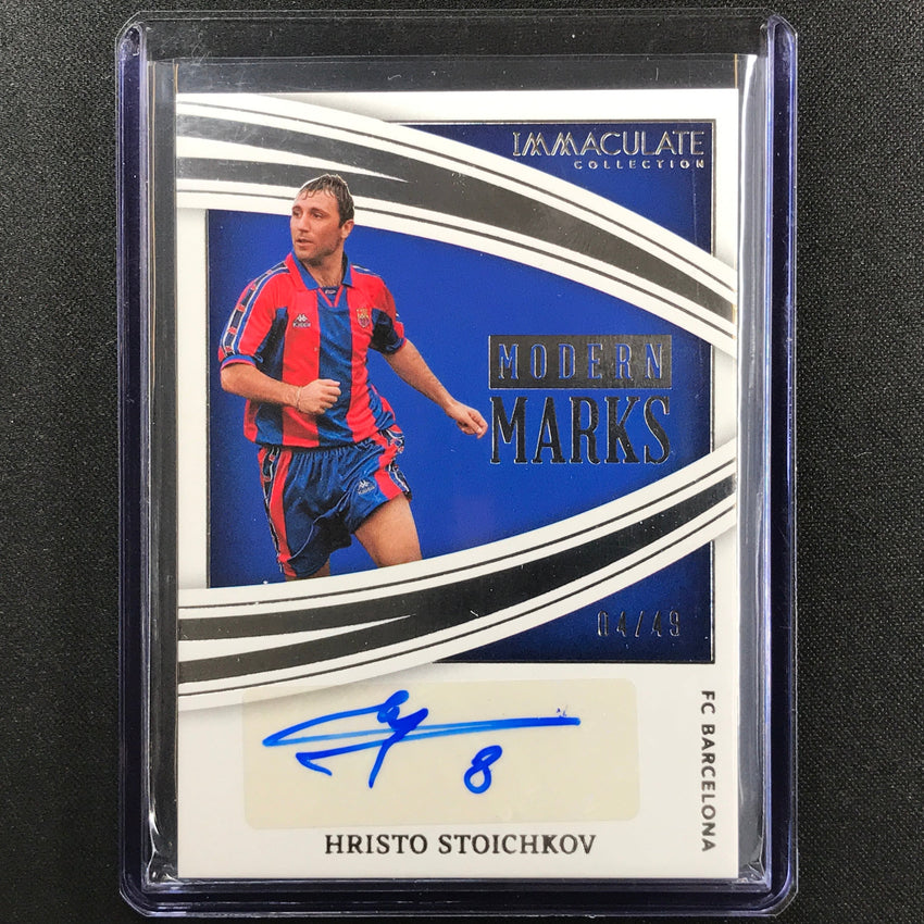 2022-23 Immaculate Hristo Stoichkov Modern Marks Auto Silver 4/49