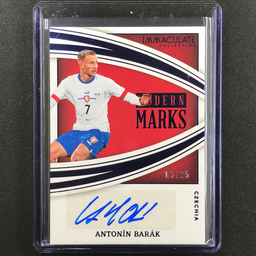 2022-23 Immaculate Antonin Barak Modern Marks Auto Sapphire 3/25