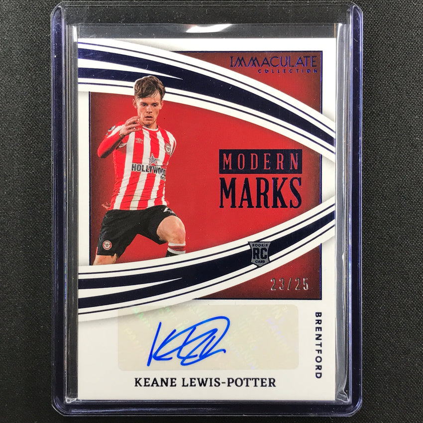 2022-23 Immaculate Keane Lewis-potter Modern Marks Rookie Auto Sapphire 23/25