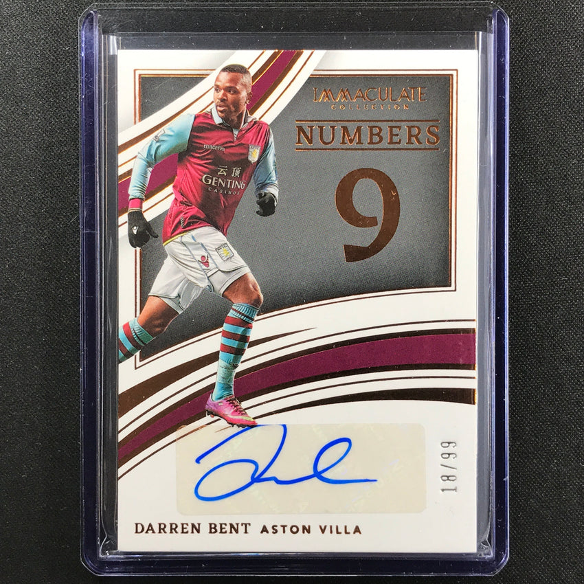 2022-23 Immaculate Darren Bent Numbers Signatures Auto Bronze 18/99