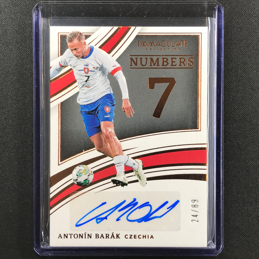 2022-23 Immaculate Antonin Barak Numbers Signatures Auto Bronze 24/89