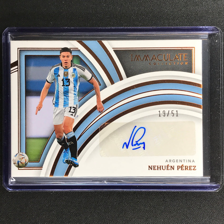 2022-23 Immaculate Nehuen Perez Splendid Signatures Auto Bronze 19/51