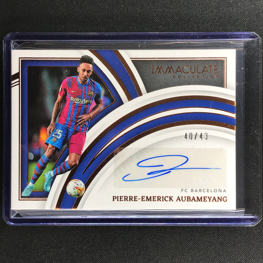 2022-23 Immaculate Pierre-emerick Aubameyang Splendid Signatures Auto 40/49