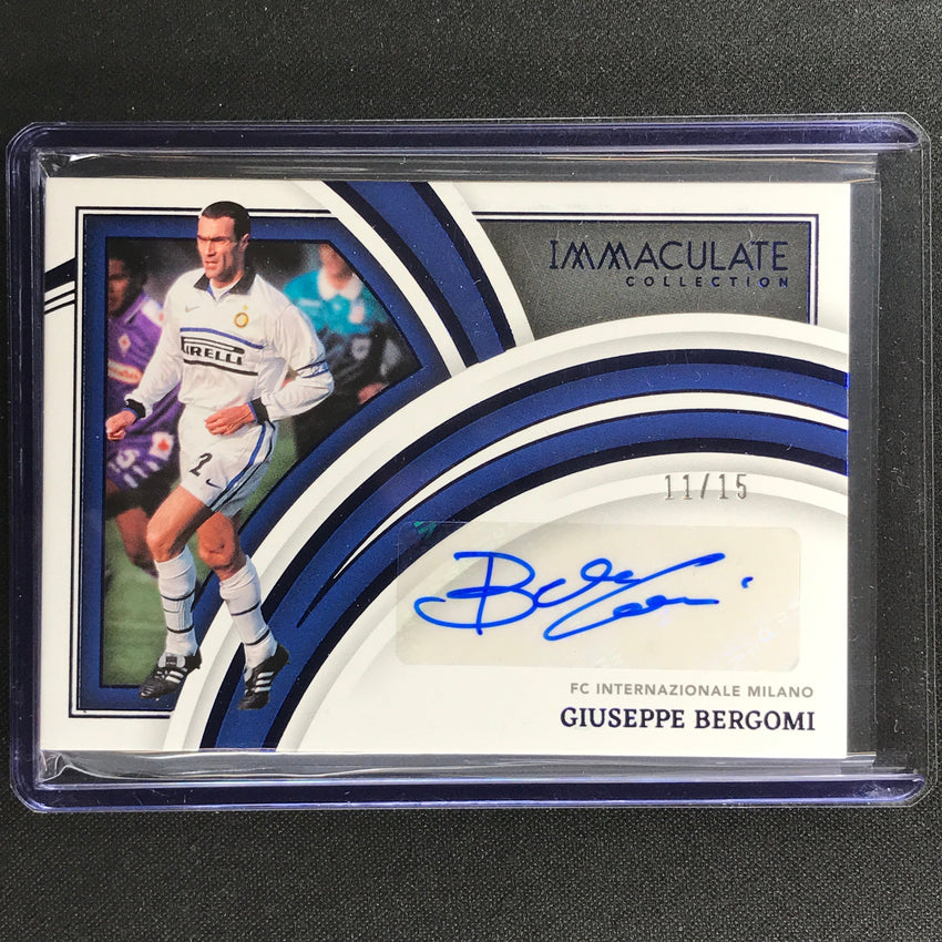 2022-23 Immaculate Giuseppe Bergomi Splendid Signatures Auto Sapphire 11/15