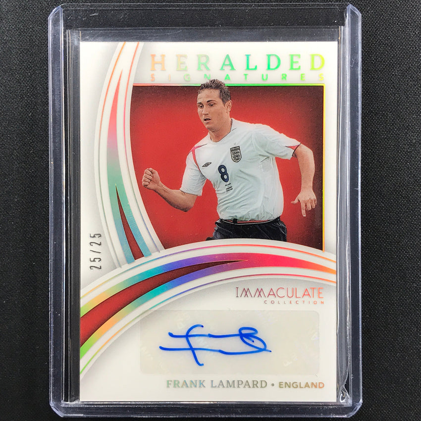 2022-23 Immaculate Frank Lampard Heralded Signatures Acetate Auto Gold 25/25