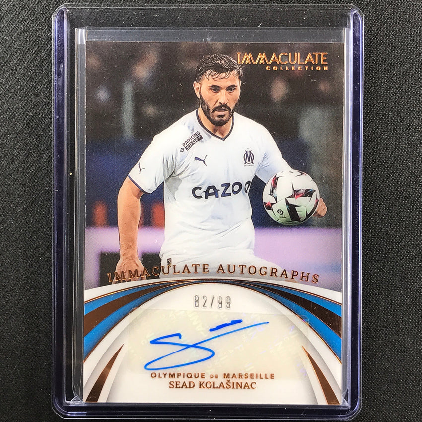 2022-23 Immaculate Sead Kolasinac Immaculate Autograph Acetate Auto Bronze 82/99