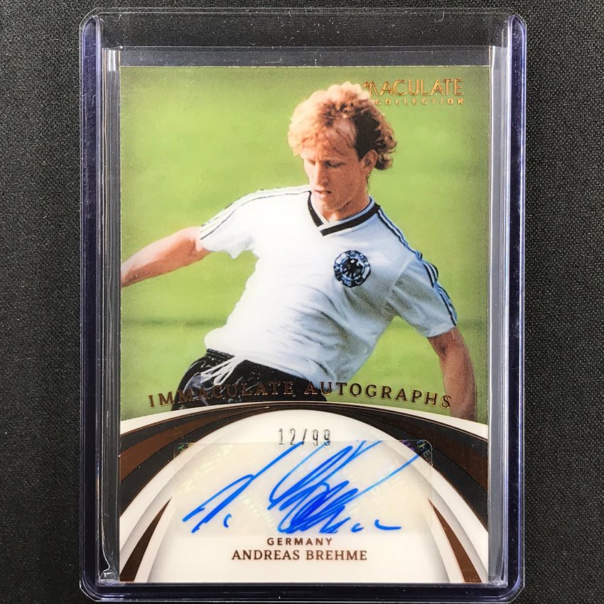 2022-23 Immaculate Andreas Brehme Immaculate Autograph Acetate Auto Bronze 12/99