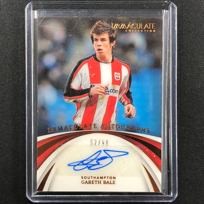 2022-23 Immaculate Gareth Bale Immaculate Autographs Acetate Auto Bronze 52/99