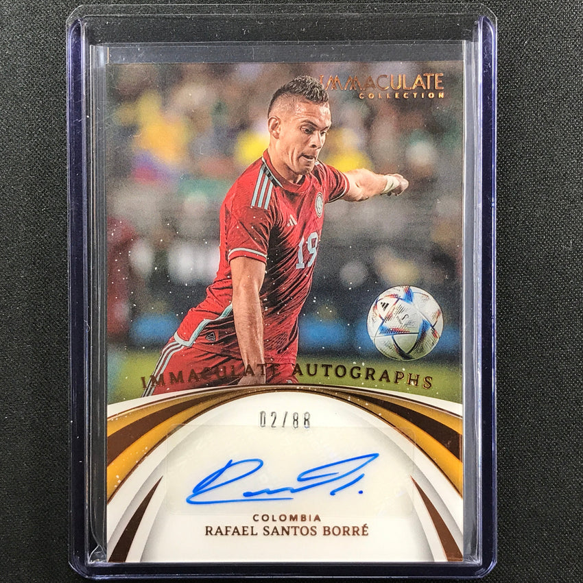 2022-23 Immaculate Rafael Santos Borre Autographs Acetate Auto Bronze 2/88