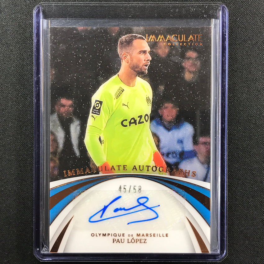 2022-23 Immaculate Pau Lopez Immaculate Autographs Acetate Auto Bronze 45/58
