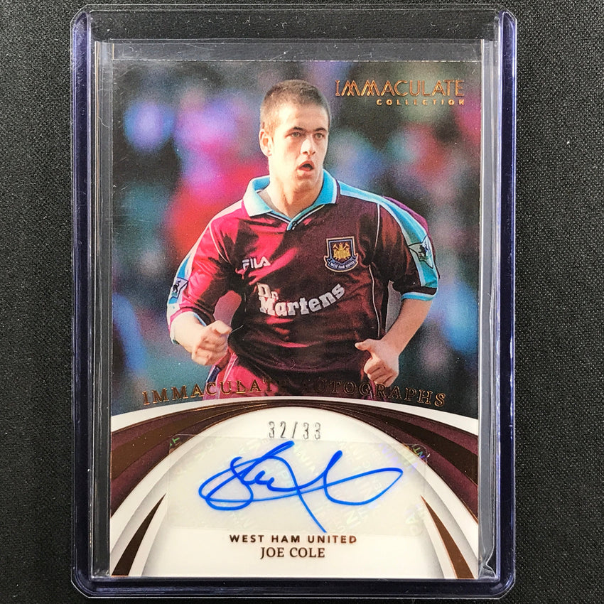 2022-23 Immaculate Joe Cole Immaculate Autographs Acetate Auto Bronze 32/33