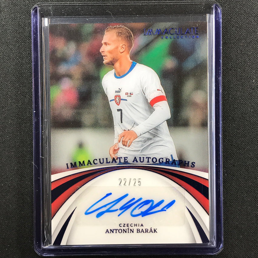 2022-23 Immaculate Antonin Barak Autographs Acetate Auto Sapphire 22/25