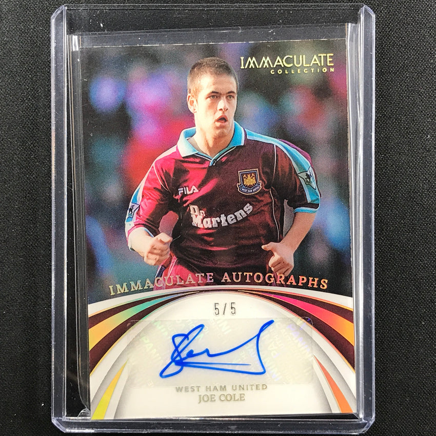 2022-23 Immaculate Joe Cole Immaculate Autographs Acetate Auto Holo Gold 5/5