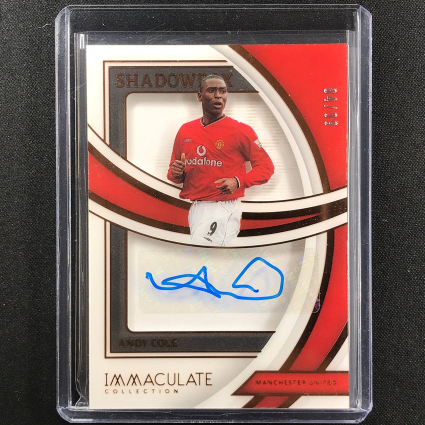 2022-23 Immaculate Andy Cole Shadowbox Signatures Acetate Auto Bronze 84/99