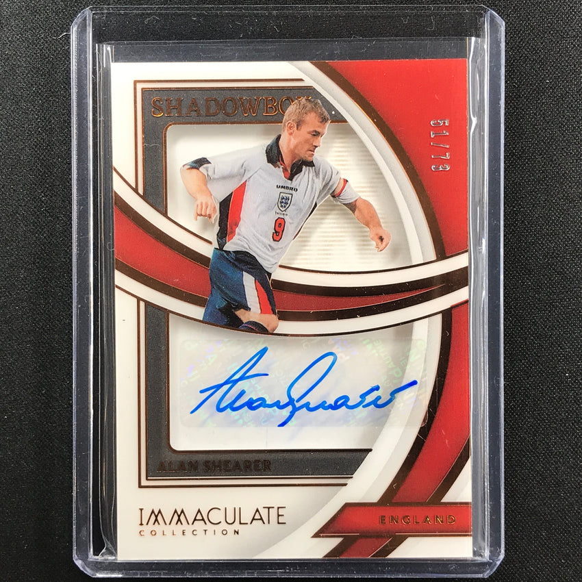 2022-23 Immaculate Alan Shearer Shadowbox Signatures Acetate Auto Bronze 51/73