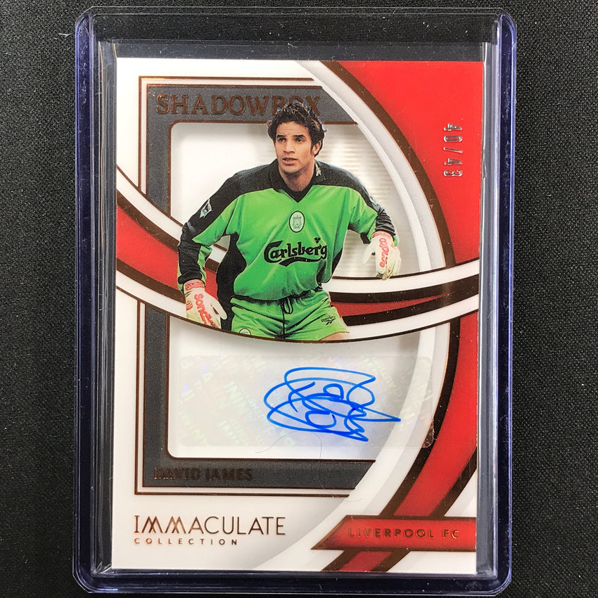2022-23 Immaculate David James Shadowbox Signatures Acetate Auto Bronze 40/43