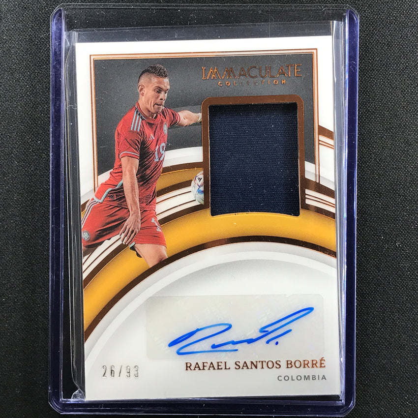 2022-23 Immaculate Rafael Santos Borre Memorabilia Jersey Relic Auto 26/93