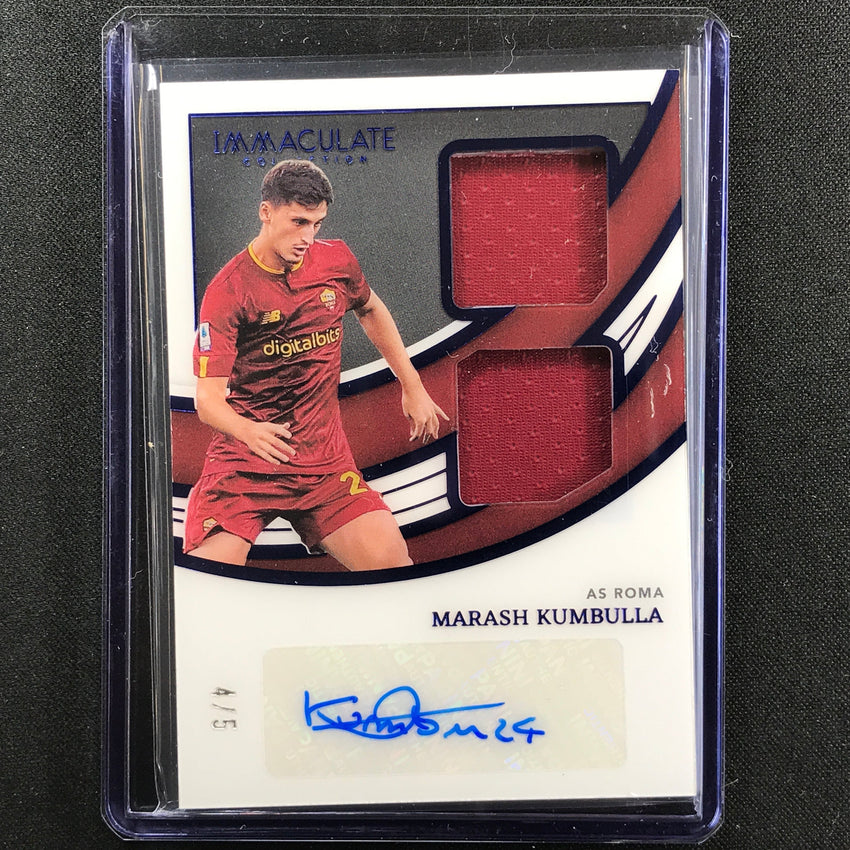 2022-23 Immaculate Marash Kumbuilla Dual Swatch Relic Auto Sapphire 4/5