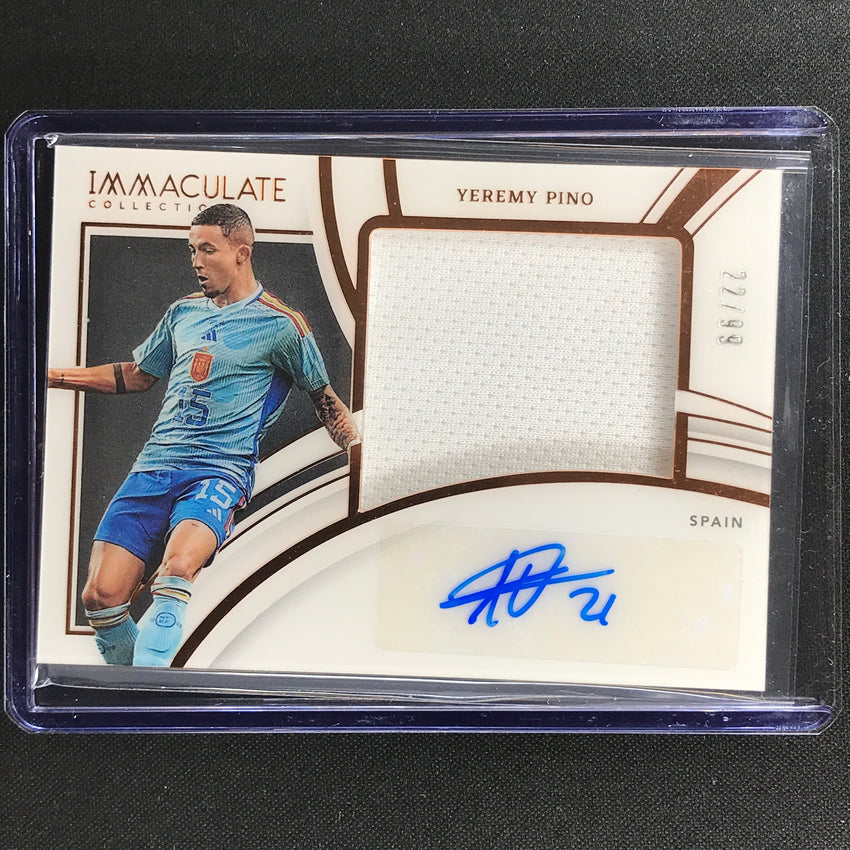 2022-23 Immaculate Yeremy Pino Premium Swatch Jersey Auto Bronze 22/99