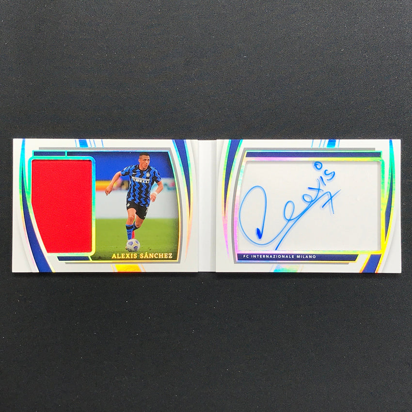 2022-23 Immaculate Alexis Sanchez Signature Moves Booklet Jersey Auto 45/64