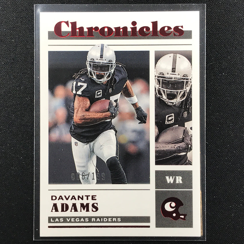 2022 Chronicles Davante Adams Base Chronicles Red 6/199