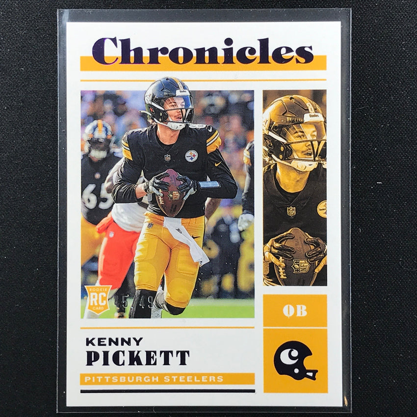 2022 Chronicles Kenny Pickett Base Chronicles Rookie Purple 45/49