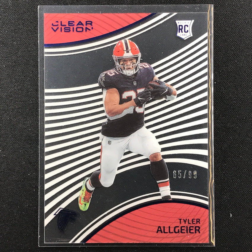 2022 Chronicles Tyler Allgeier Clear Vision Rookies Blue 65/99