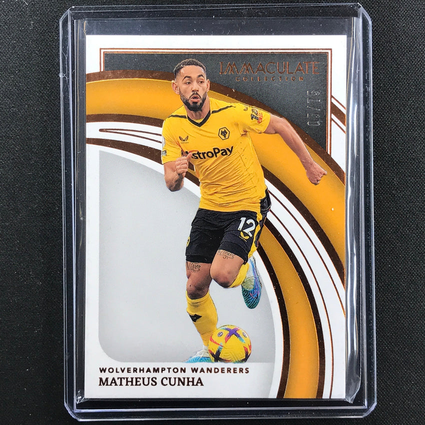 2022-23 Immaculate Matheus Cunha Base Bronze 5/75
