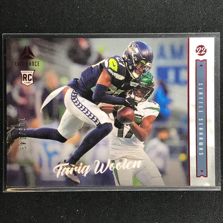2022 Chronicles Tariq Woolen Luminance Update Horizontal Rookies Red 106/149